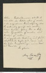 Nachlass Franz Steindachner, Brief von August Schaeffer an Franz Steindachner (11.03.1907), Inv.Nr. 442.02, Seite 2